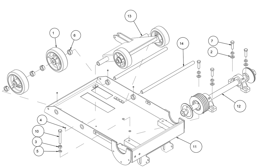 Section 04 Diagram and Parts List for MK-2425SSP 170958 MK Diamond Concrete Saw